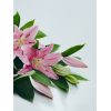 Detalle de flores lilium rosa regalo bonito