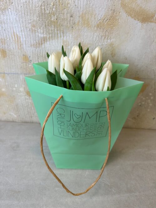 Bolsa regalo Tulipán blanco